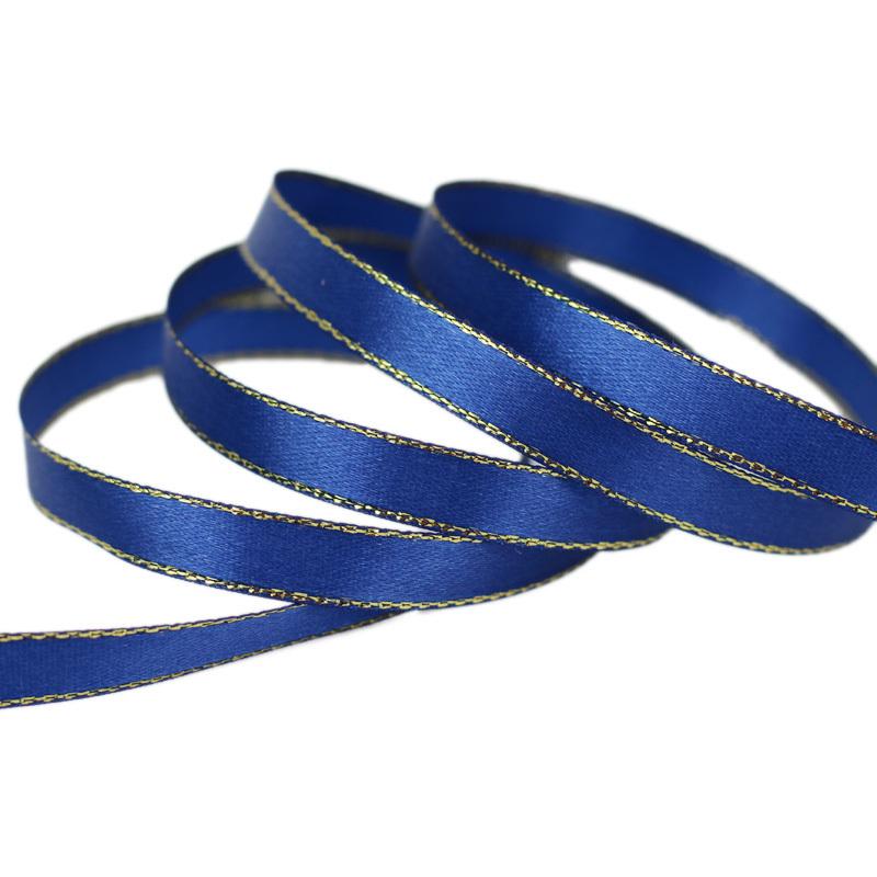 (25 yards/lot) Deep Blue Gold Edge Satin Ribbon high quality gift packaging ribbons 6mm темно-синього кольору
(25 yards/lot) Deep Blue Gold Edge Satin Ribbon high quality gift packaging ribbons 6mm темно-синього кольору