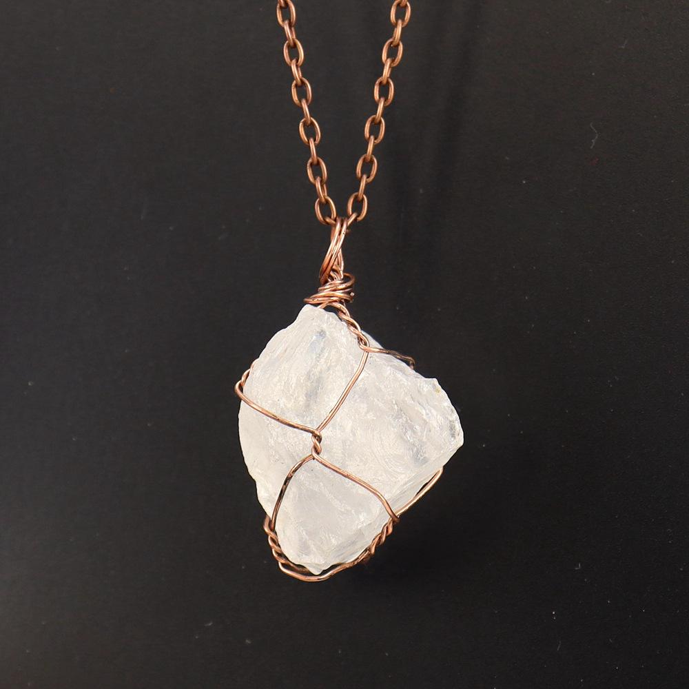 Irregular Natural Crystal Amethyst Rough Stone Pendant Handmade Silk Mesh Pocket Necklace N652 pure natural
Irregular Natural Crystal Amethyst Rough Stone Pendant Handmade Silk Mesh Pocket Necklace N652 pure natural
