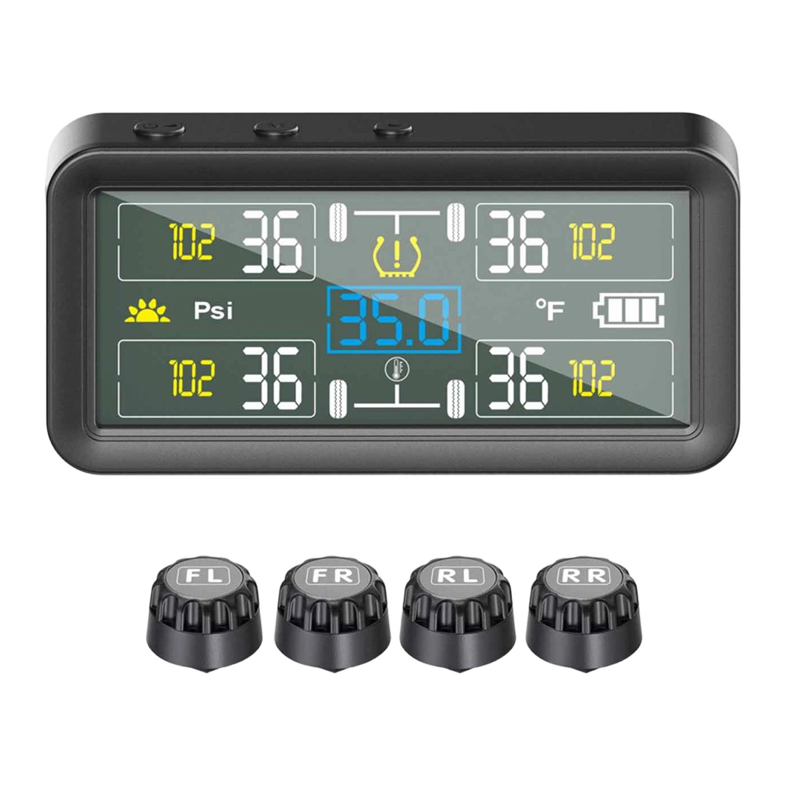 Car Tire Pressure Monitoring System Maintenance Waterproof Real Time Temperature Pressure Display Solar for Trucks Garage
Car Tire Pressure Monitoring System Maintenance Waterproof Real Time Temperature Pressure Display Solar for Trucks Garage