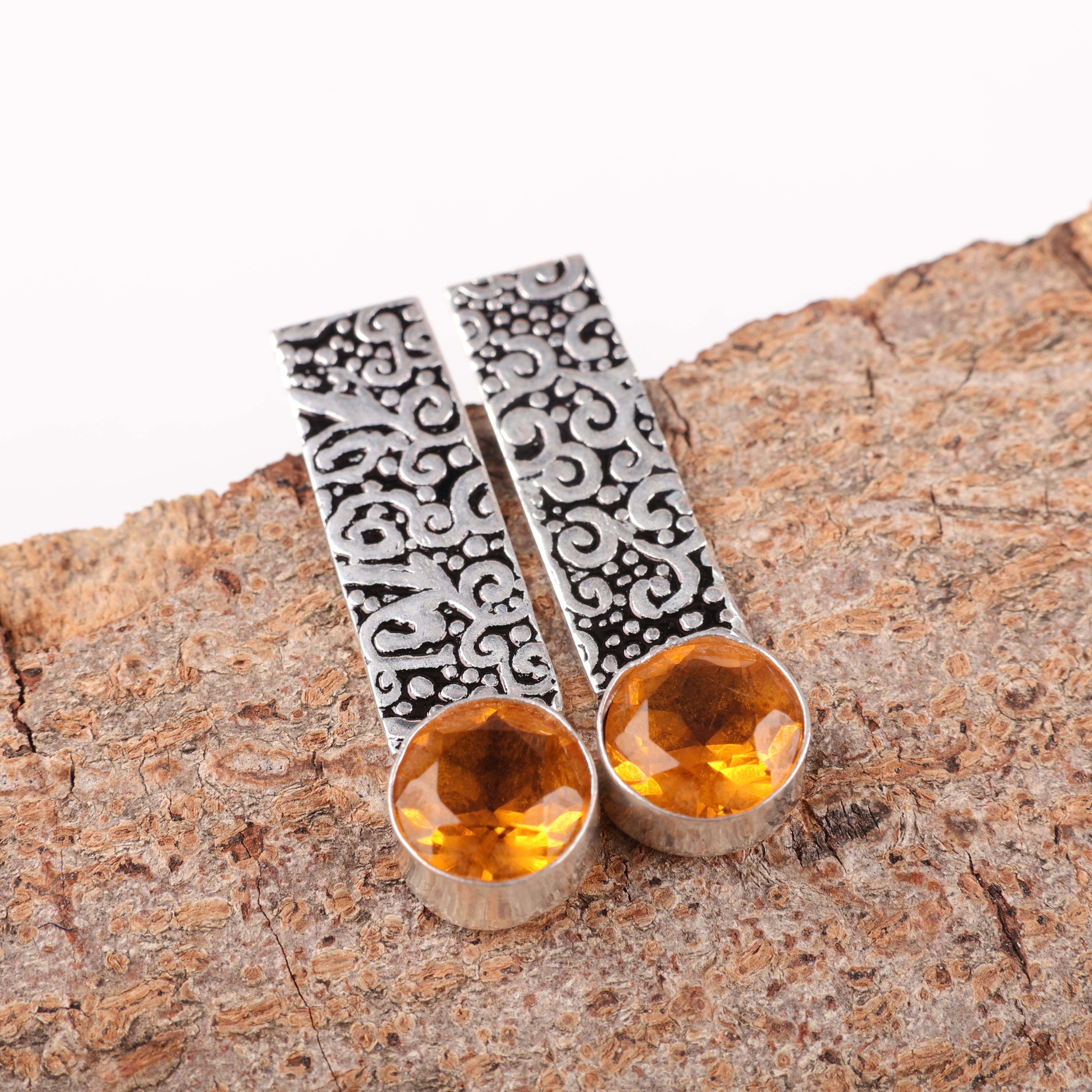 Citrine Gemstone Earrings Jewelry, 925 Solid Sterling Silver Earrings, Handmade Bohemian Silver Earrings For Wedding Gift 1.23 Inches помаранчевий
Citrine Gemstone Earrings Jewelry, 925 Solid Sterling Silver Earrings, Handmade Bohemian Silver Earrings For Wedding Gift 1.23 Inches помаранчевий