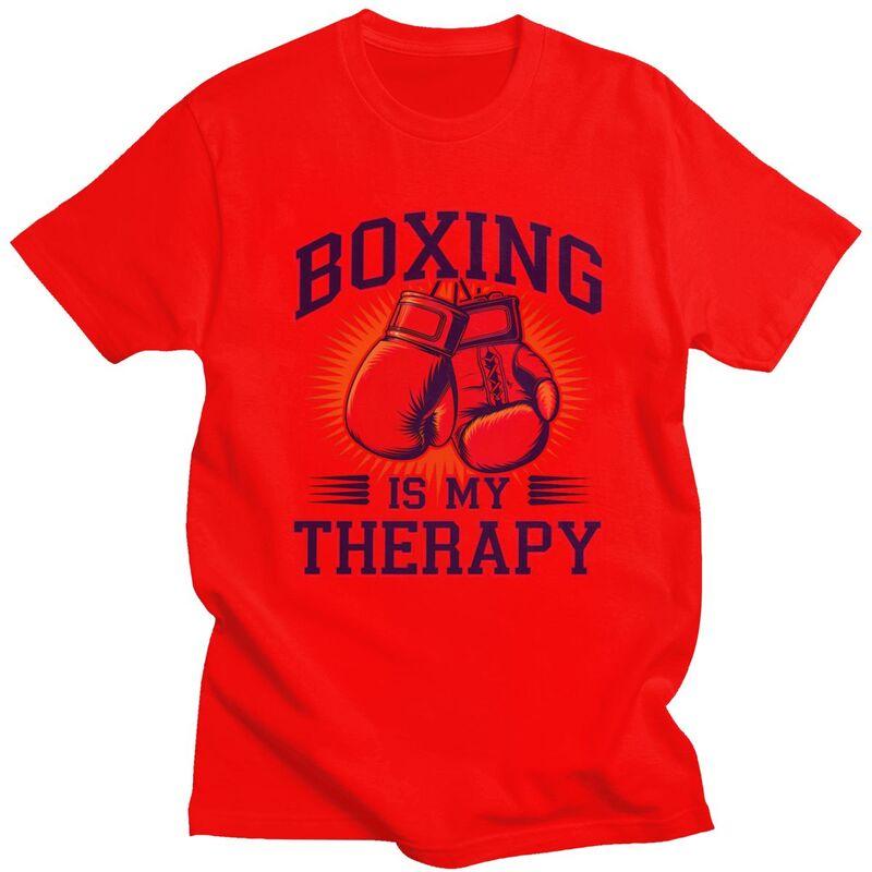 Boxing Is My Therapy Tshirt for Men Short Sleeves Graphic Boxer Marital Arts Lover Clothing Loose Fit 100 Cotton Camisetas S
Boxing Is My Therapy Tshirt for Men Short Sleeves Graphic Boxer Marital Arts Lover Clothing Loose Fit 100 Cotton Camisetas S