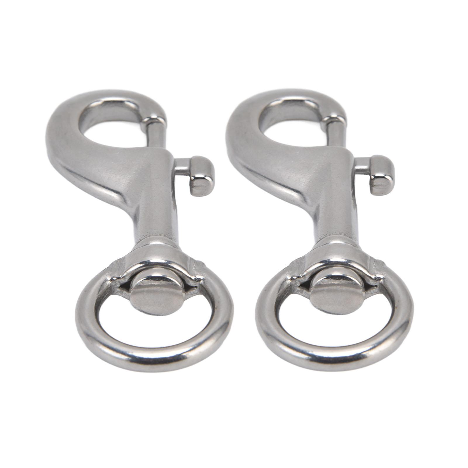 2Pcs Rotating Snap Hook Eye Bolt 316 Stainless Steel Marine Grade Single Ended Diving Clip 87mm
2Pcs Rotating Snap Hook Eye Bolt 316 Stainless Steel Marine Grade Single Ended Diving Clip 87mm