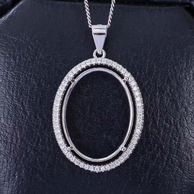 S925 Silver 18K White & Rose Gold Oval Pendant, Empty Setting, Multiple Sizes: 4x6, 6x8, 8x10, 12x16, 15x20mm. Rose Silver 4*6
S925 Silver 18K White & Rose Gold Oval Pendant, Empty Setting, Multiple Sizes: 4x6, 6x8, 8x10, 12x16, 15x20mm. Rose Silver 4*6