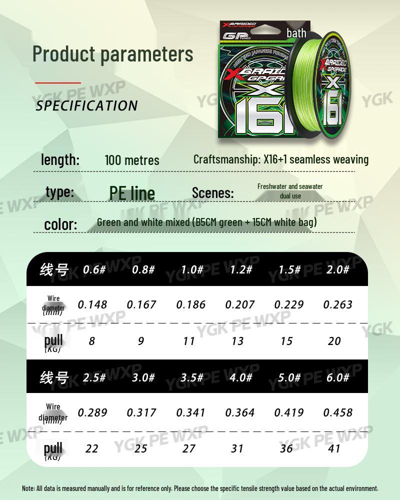 YGK X16+1 Braided PE Line for Black Bass Fishing – Strong, Long Cast, Dedicated, Genuine 0.6
YGK X16+1 Braided PE Line for Black Bass Fishing – Strong, Long Cast, Dedicated, Genuine 0.6