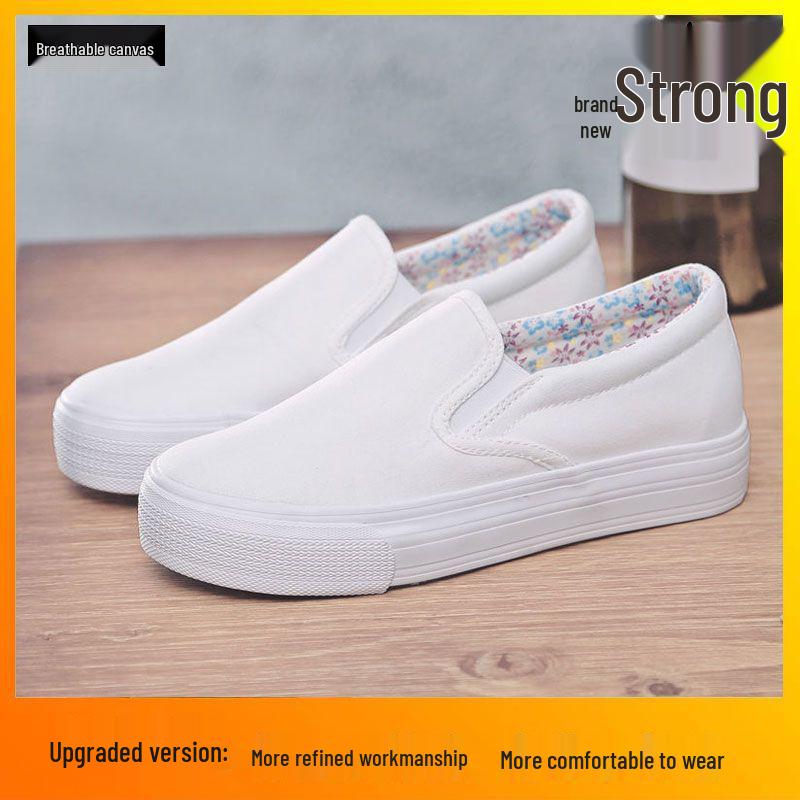Весна 2025 Женские парусиновые слипоны на толстой подошве, Универсальные кроссовки в корейском стиле, Белый студенческий стиль для ленивых 38 Plus Size
Весна 2025 Женские парусиновые слипоны на толстой подошве, Универсальные кроссовки в корейском стиле, Белый студенческий стиль для ленивых 38 Plus Size