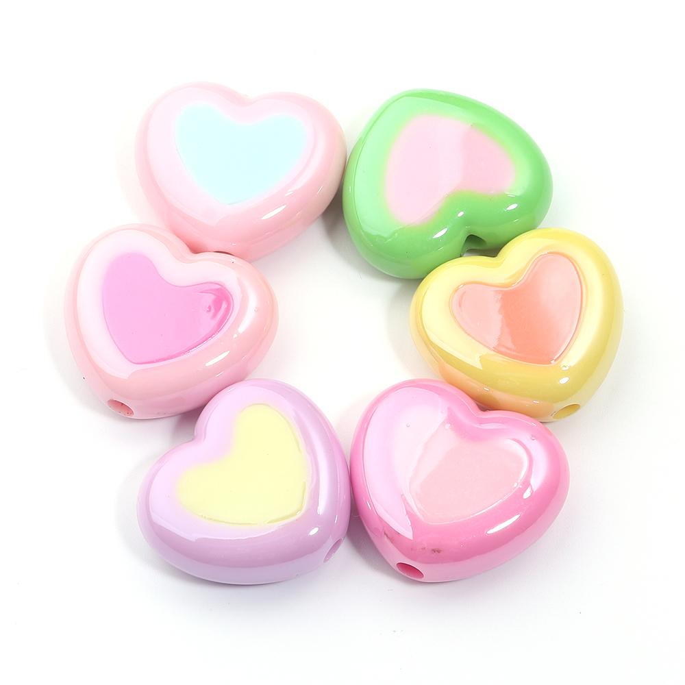 5pcs/lot Colorful Heart Acrylic Beads Big Hole Loose Spacer Beads For DIY Craft Bracelet Phone Chains Jewelry Making Accessories
5pcs/lot Colorful Heart Acrylic Beads Big Hole Loose Spacer Beads For DIY Craft Bracelet Phone Chains Jewelry Making Accessories