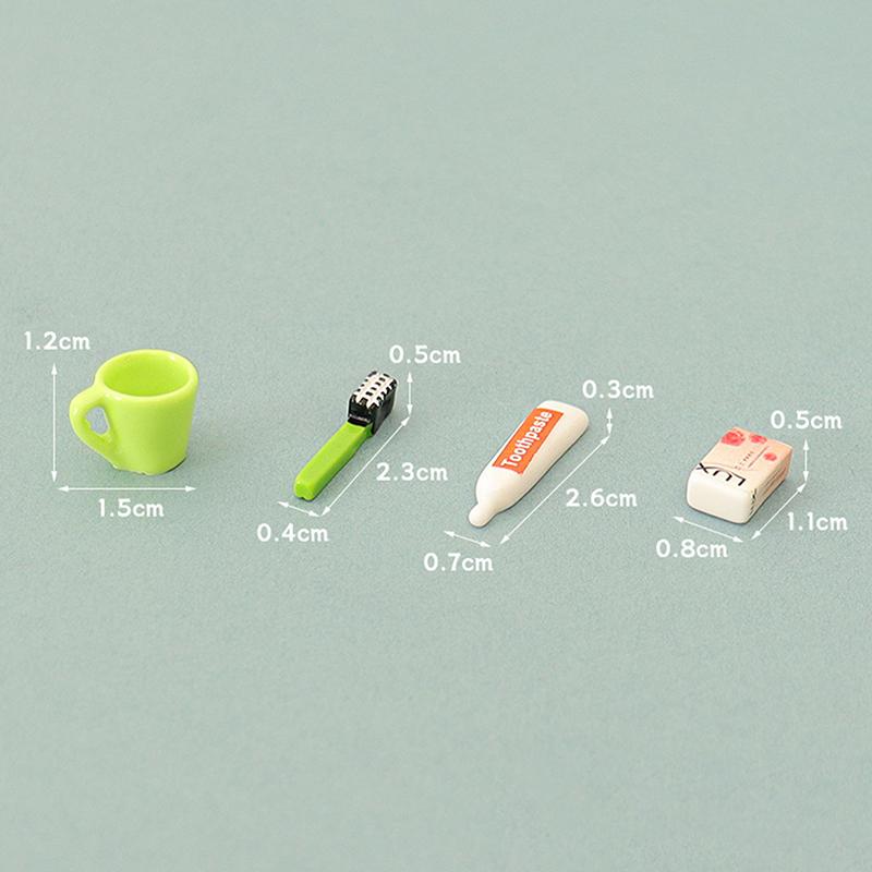 1Set 1:12 Dollhouse Miniature Soap Toothbrush Toothpaste Model Cup Home Model Decor Toy Doll House Accessories
1Set 1:12 Dollhouse Miniature Soap Toothbrush Toothpaste Model Cup Home Model Decor Toy Doll House Accessories