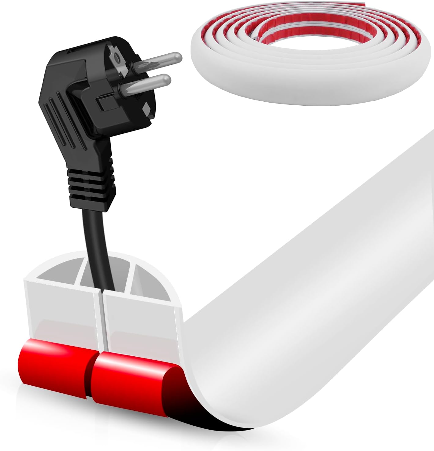 1pc 2mX3cm Self-Adhesive Floor Cord Cover Floor Cable Sheath PVC Anti Stepping Floor Cord Cover 3cm&2m білий
1pc 2mX3cm Self-Adhesive Floor Cord Cover Floor Cable Sheath PVC Anti Stepping Floor Cord Cover 3cm&2m білий