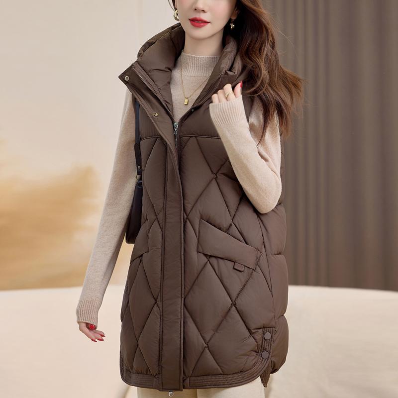 Модный зимний женский теплый жилет с капюшоном, повседневный, толстый, без рукавов, куртки, женское пальто 2XL коричневый
Модный зимний женский теплый жилет с капюшоном, повседневный, толстый, без рукавов, куртки, женское пальто 2XL коричневый