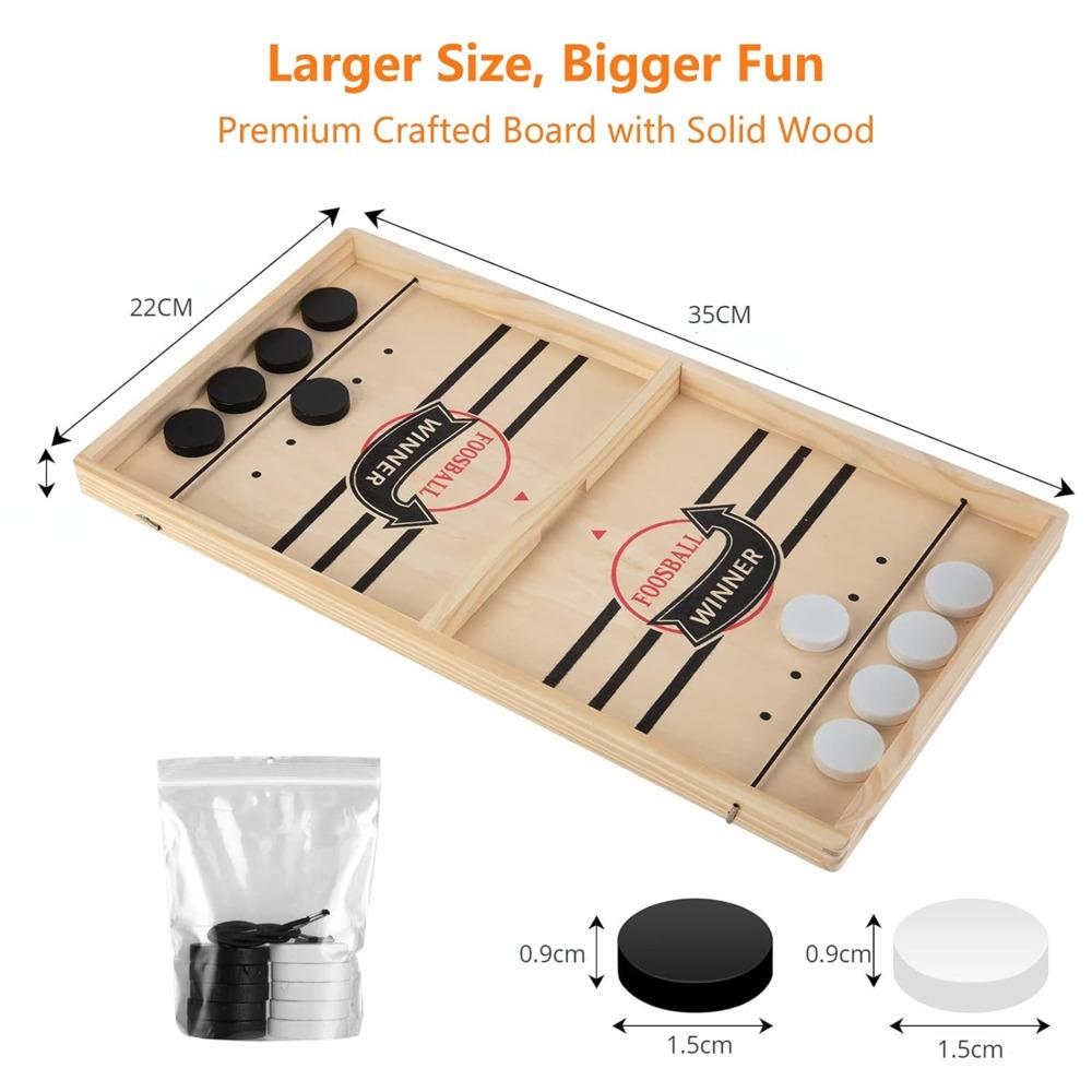 Fast Sling Puck Настільна гра Настільний хокей Foosball Winner Party Сім я Інтерактивні іграшки для дітей Дорослих Настільні битви Подарунки
Fast Sling Puck Настільна гра Настільний хокей Foosball Winner Party Сім я Інтерактивні іграшки для дітей Дорослих Настільні битви Подарунки