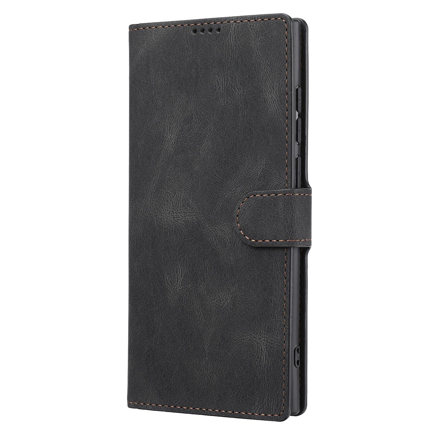 For Samsung Galaxy S23 Ultra Full Protection Phone Case Foldable Stand Magnetic Closure Anti-drop Flip Wallet Cover with Strap Brown
For Samsung Galaxy S23 Ultra Full Protection Phone Case Foldable Stand Magnetic Closure Anti-drop Flip Wallet Cover with Strap Brown