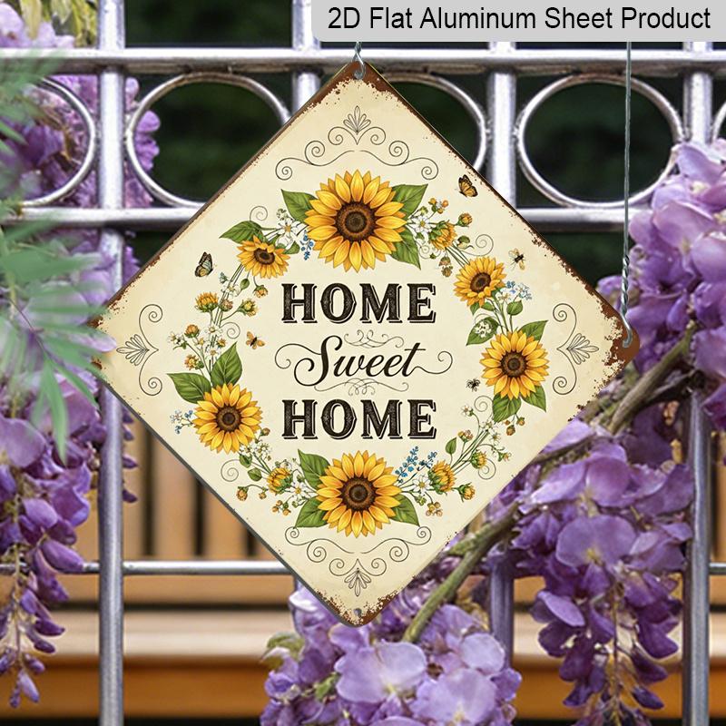 2D Flat - 1pc Vintage Sunflower Home Themed Aluminum Sign, English Slogan Wall Art, Rustic Aluminum Plaque, Suitable for Living Room, Entryway, Home 20*20cm
2D Flat - 1pc Vintage Sunflower Home Themed Aluminum Sign, English Slogan Wall Art, Rustic Aluminum Plaque, Suitable for Living Room, Entryway, Home 20*20cm