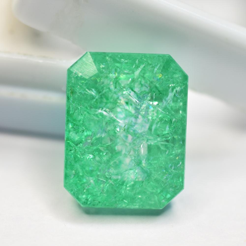 Natural Green Zambian Emerald 18ct Emerald Cut Certified Loose Gemstone 15.9 mm approx. зелений
Natural Green Zambian Emerald 18ct Emerald Cut Certified Loose Gemstone 15.9 mm approx. зелений