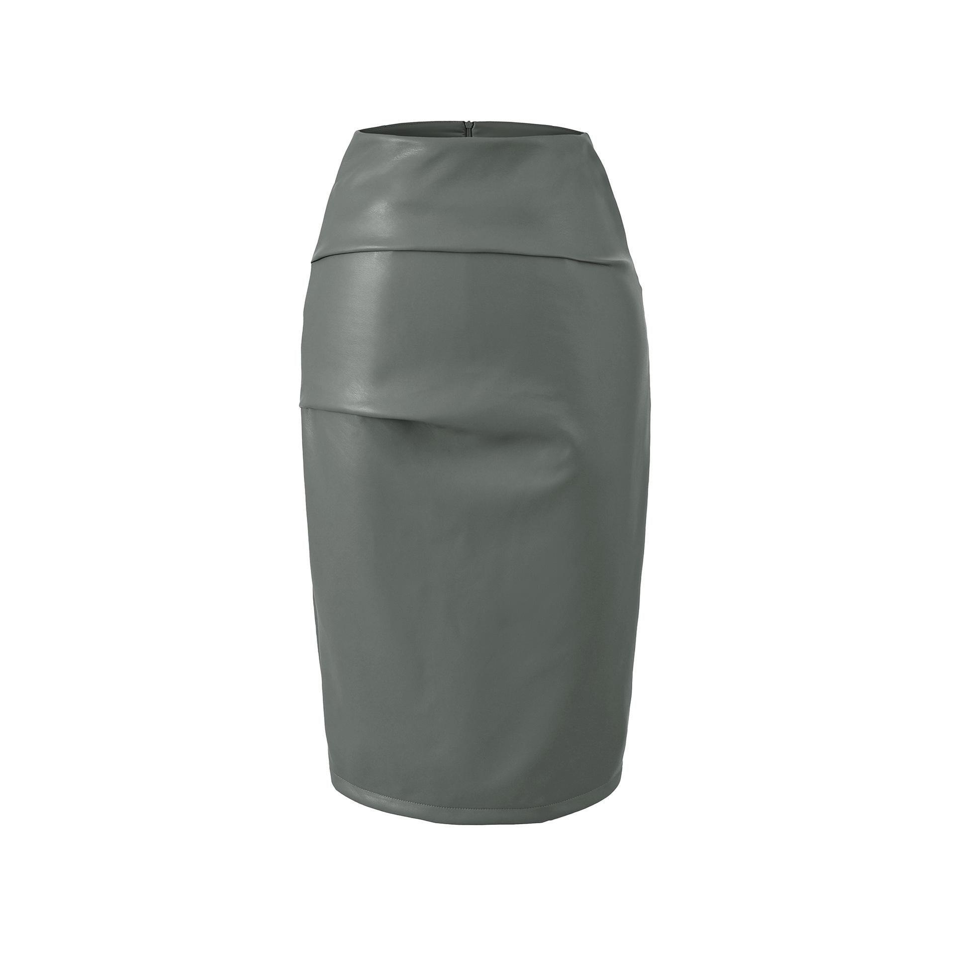 2026 Autumn/Winter Elegant High-Waisted PU Leather Midi Skirt - Versatile Slimming Black Hip-Hugging for Women Small серый
2026 Autumn/Winter Elegant High-Waisted PU Leather Midi Skirt - Versatile Slimming Black Hip-Hugging for Women Small серый