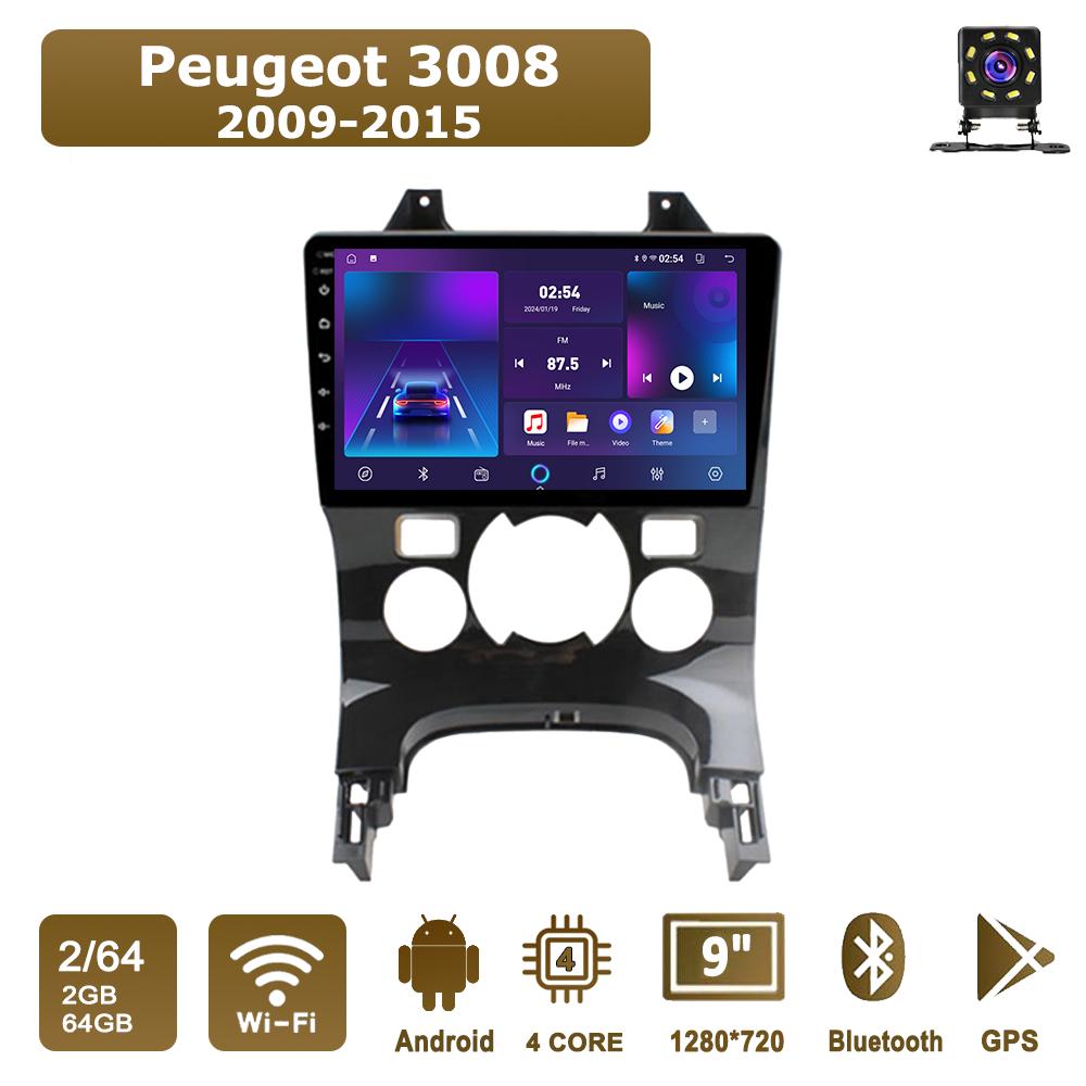 Android Car-Play Car Radio For Peugeot 3008 2009-2015 Multimedia Player Head Unit Stereo GPS Navigation BT WIFI,2+64GB A чорний
Android Car-Play Car Radio For Peugeot 3008 2009-2015 Multimedia Player Head Unit Stereo GPS Navigation BT WIFI,2+64GB A чорний