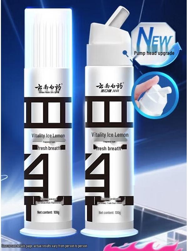 Yunnan Baiyao Probiotic Gum Care Pump Toothpaste
Yunnan Baiyao Probiotic Gum Care Pump Toothpaste