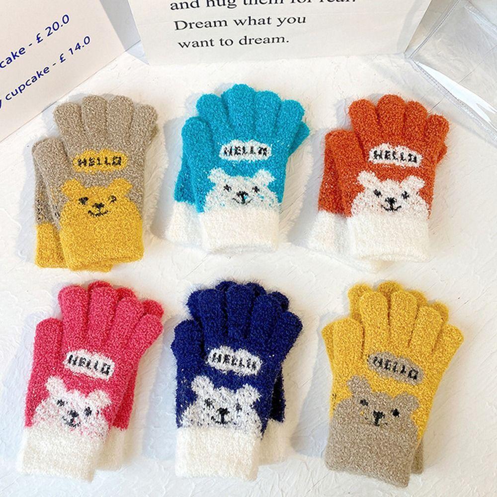 Pile Cartoon Bear Touch Screen Gloves Kids Gloves Outdoor Cycling Gloves Autumn Winter Mittens
Pile Cartoon Bear Touch Screen Gloves Kids Gloves Outdoor Cycling Gloves Autumn Winter Mittens