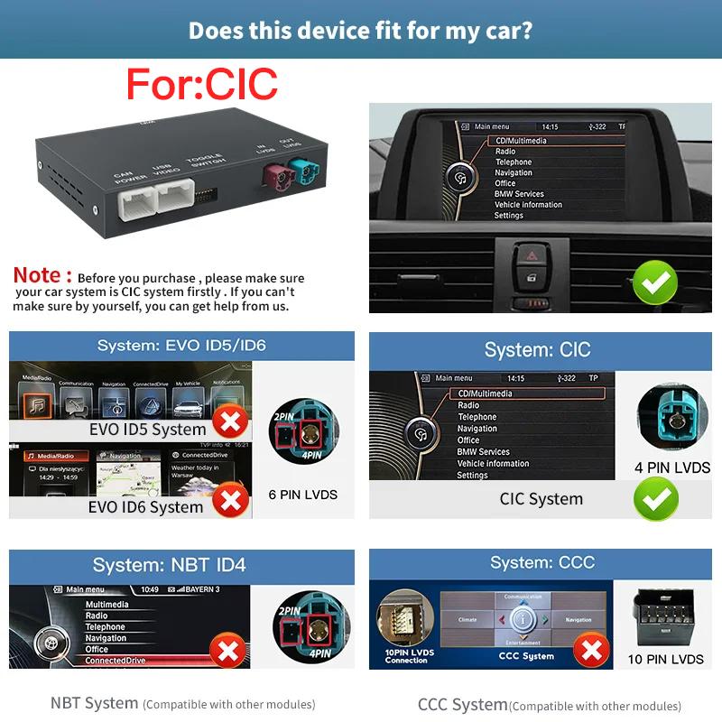 Беспроводной автомобильный модуль CarPlay Android для BMW NBT CIC 1 2 3 4 5 6 7 серии X1 X3 X4 X5 X6 MINI E60 E84 E70 F26 F25 F10 F11F20 F21
Беспроводной автомобильный модуль CarPlay Android для BMW NBT CIC 1 2 3 4 5 6 7 серии X1 X3 X4 X5 X6 MINI E60 E84 E70 F26 F25 F10 F11F20 F21