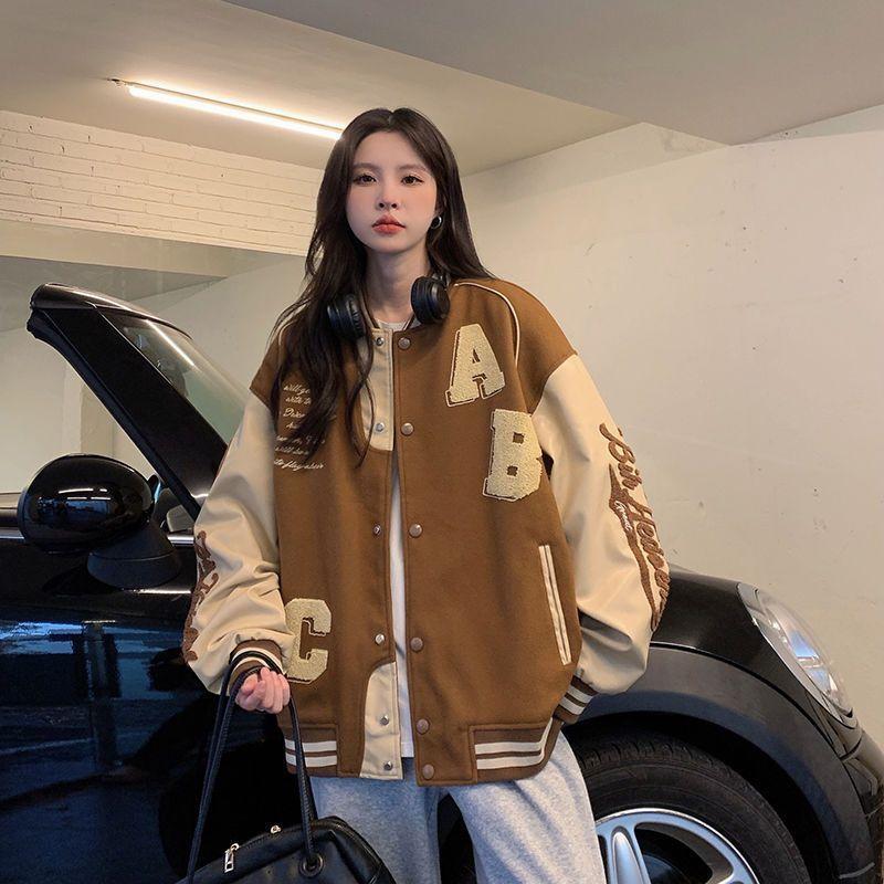 Жіноча Harajuku Fashion College Uniform Varsity Baseball Jackets Deeptown Vintage Bomber Jacket Women Oversize Y2k Streetwear XXXL коричневий
Жіноча Harajuku Fashion College Uniform Varsity Baseball Jackets Deeptown Vintage Bomber Jacket Women Oversize Y2k Streetwear XXXL коричневий
