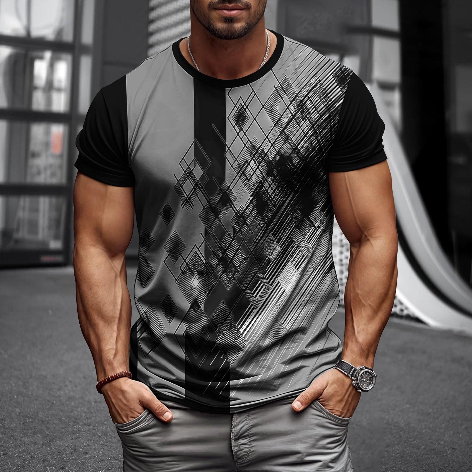 Футболка для мужской одежды с геометрическим принтом, летняя футболка с коротким рукавом, повседневная футболка большого размера, топы, размер XXS-6XL 6XL
Футболка для мужской одежды с геометрическим принтом, летняя футболка с коротким рукавом, повседневная футболка большого размера, топы, размер XXS-6XL 6XL
