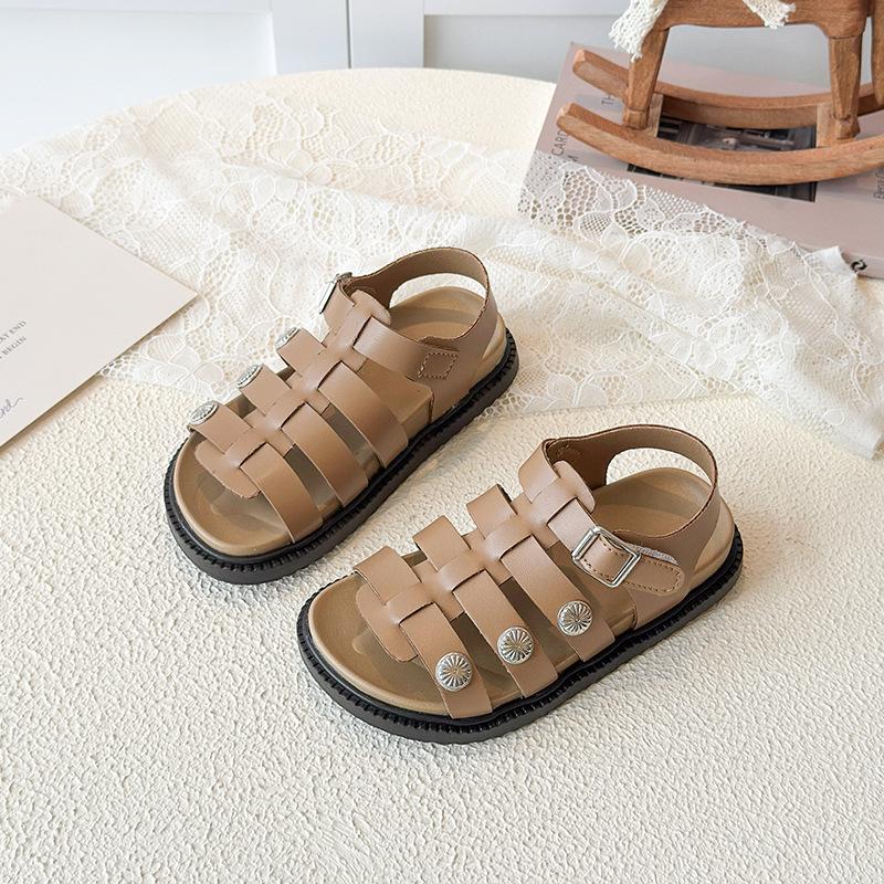 Girls Fashionable Simple Versatile Sandals2026New Spring/Summer Soft Sole Open-Toe Beach Shoes for Boys, Stylish Roman Sandals 30 коричневий
Girls Fashionable Simple Versatile Sandals2026New Spring/Summer Soft Sole Open-Toe Beach Shoes for Boys, Stylish Roman Sandals 30 коричневий