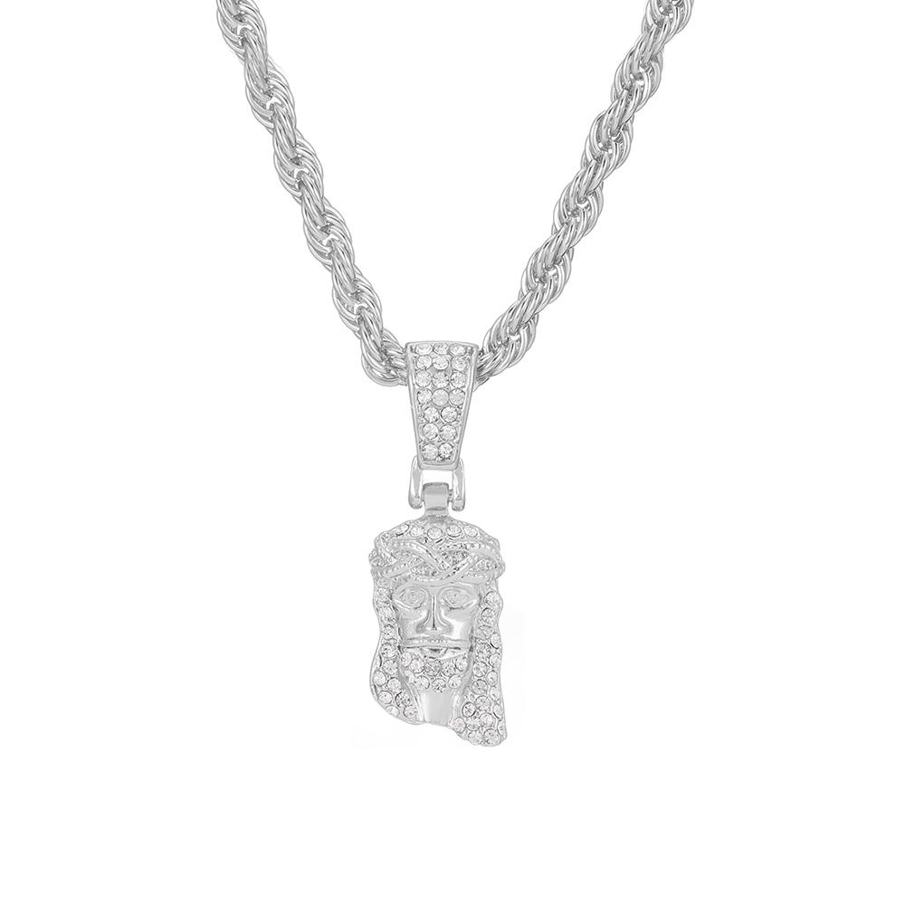 Jesus Christ Piece Head Face Pendant For Men Iced Out Shining Crystal Charm Necklace With Chain Hip Hop Jewelry 24inch(60cm)
Jesus Christ Piece Head Face Pendant For Men Iced Out Shining Crystal Charm Necklace With Chain Hip Hop Jewelry 24inch(60cm)