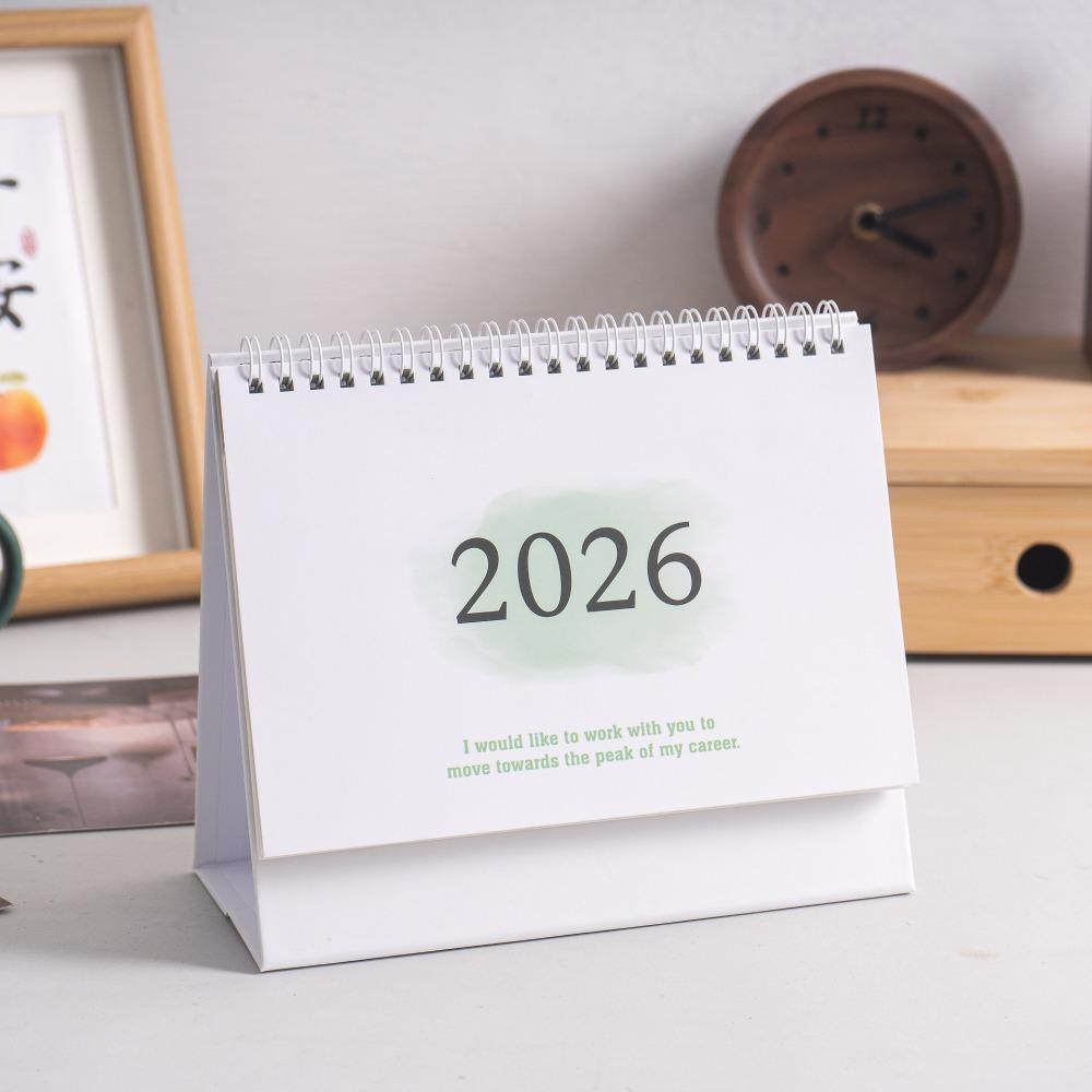 New Coil 2026 Desk Calendar Portable Monthly Daily Planner English Calendar Books Mini Calendar Desktop Decoration зелений
New Coil 2026 Desk Calendar Portable Monthly Daily Planner English Calendar Books Mini Calendar Desktop Decoration зелений