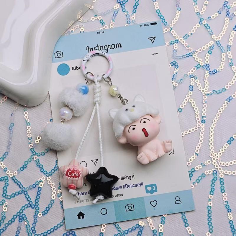 Crayon Trendy Shin-Chan Keychain Cartoon Mobile Phone Chain Keyrings Hanging Bags Keys Charms Accessories Backpack Pendent Gifts
Crayon Trendy Shin-Chan Keychain Cartoon Mobile Phone Chain Keyrings Hanging Bags Keys Charms Accessories Backpack Pendent Gifts