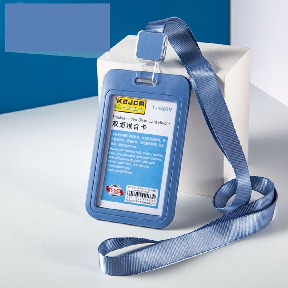 Office Supplies Simple Card Case Lanyard Card Holder Vertical Card Cover Horizontal Card Protector blue&grey-Vertical
Office Supplies Simple Card Case Lanyard Card Holder Vertical Card Cover Horizontal Card Protector blue&grey-Vertical