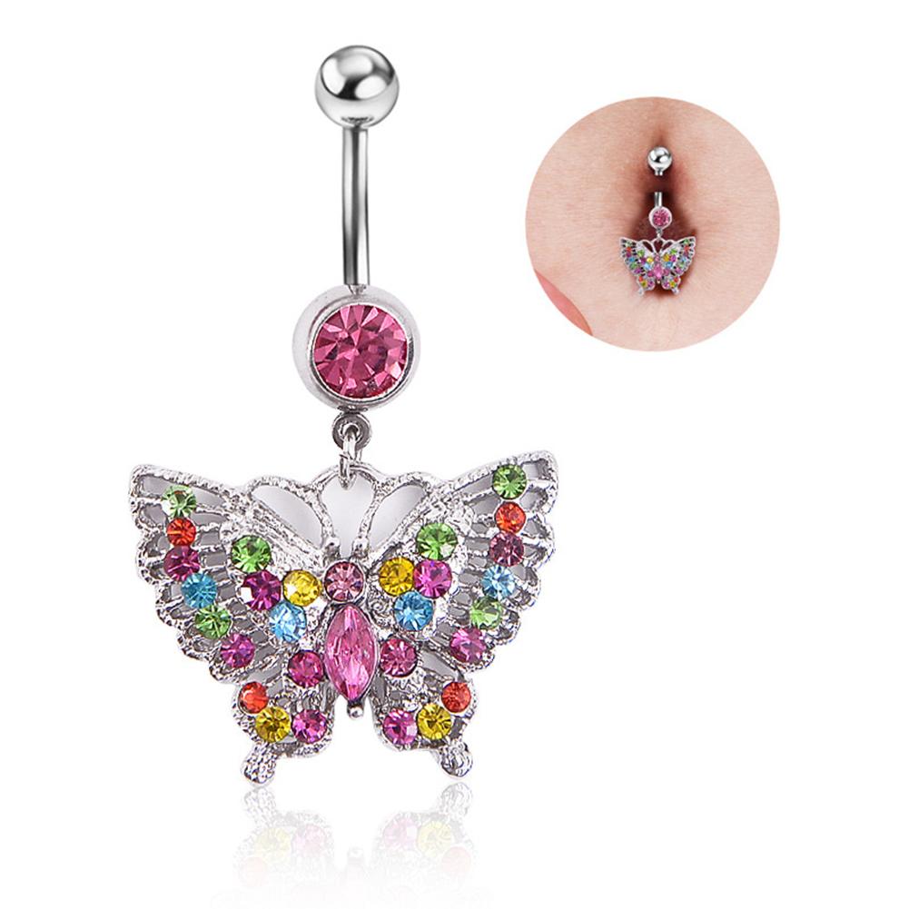 Fashion Colorful Crystal Rhinestone Butterfly Navel Ring Belly Button Bar Body Piercing Jewelry
Fashion Colorful Crystal Rhinestone Butterfly Navel Ring Belly Button Bar Body Piercing Jewelry