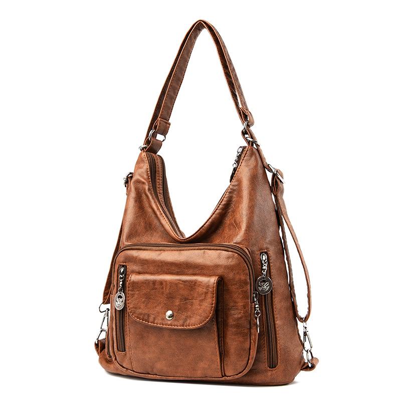 Women s bag retro new PU soft leather shoulder bag large capacity messenger bag handbag коричневий
Women s bag retro new PU soft leather shoulder bag large capacity messenger bag handbag коричневий