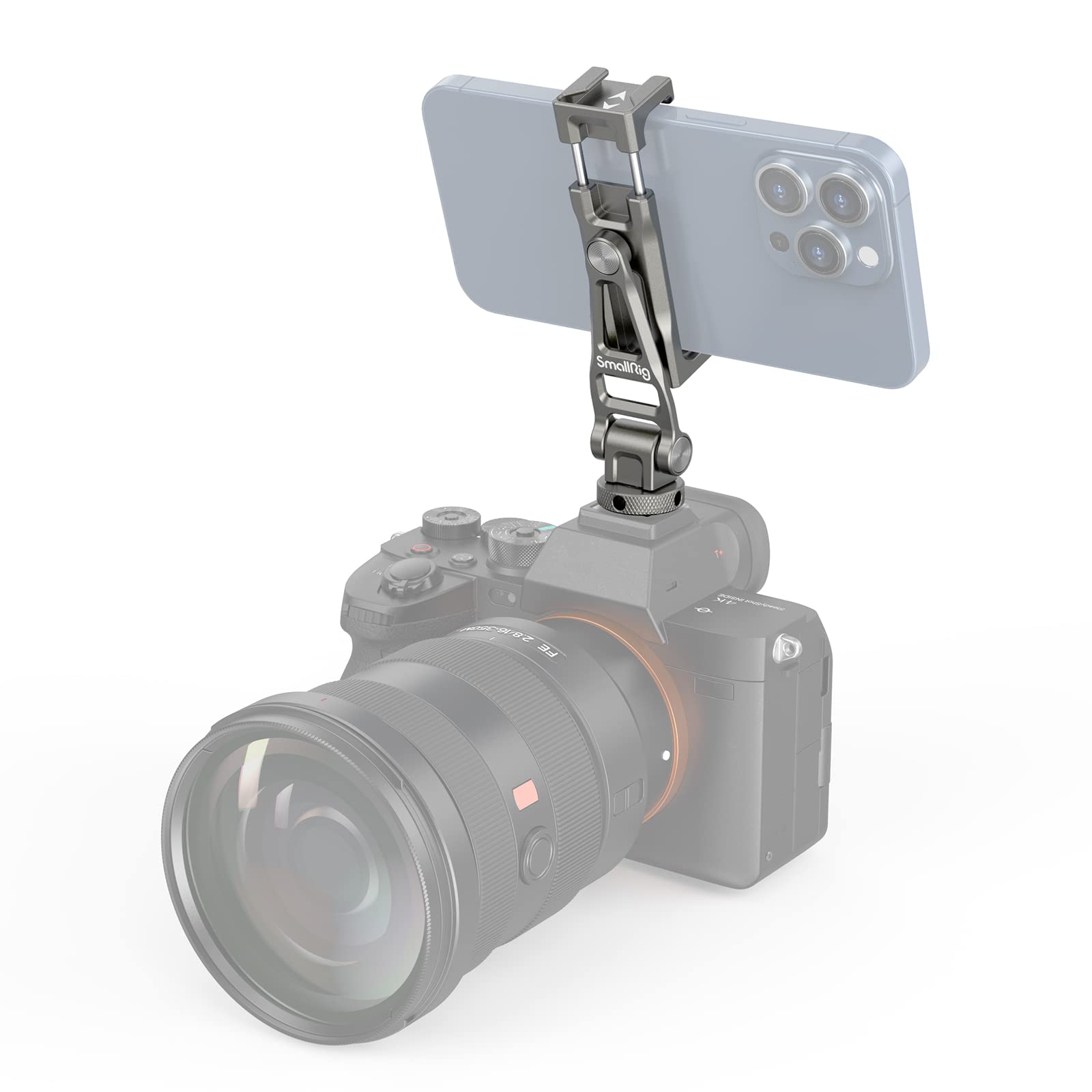 SmallRig Universal Aluminum Smartphone Holder for Camera Tripod Monopod Adapter with Cold Shoe and Screw Hole Adapter Rotation for Photography сірий колір
SmallRig Universal Aluminum Smartphone Holder for Camera Tripod Monopod Adapter with Cold Shoe and Screw Hole Adapter Rotation for Photography сірий колір