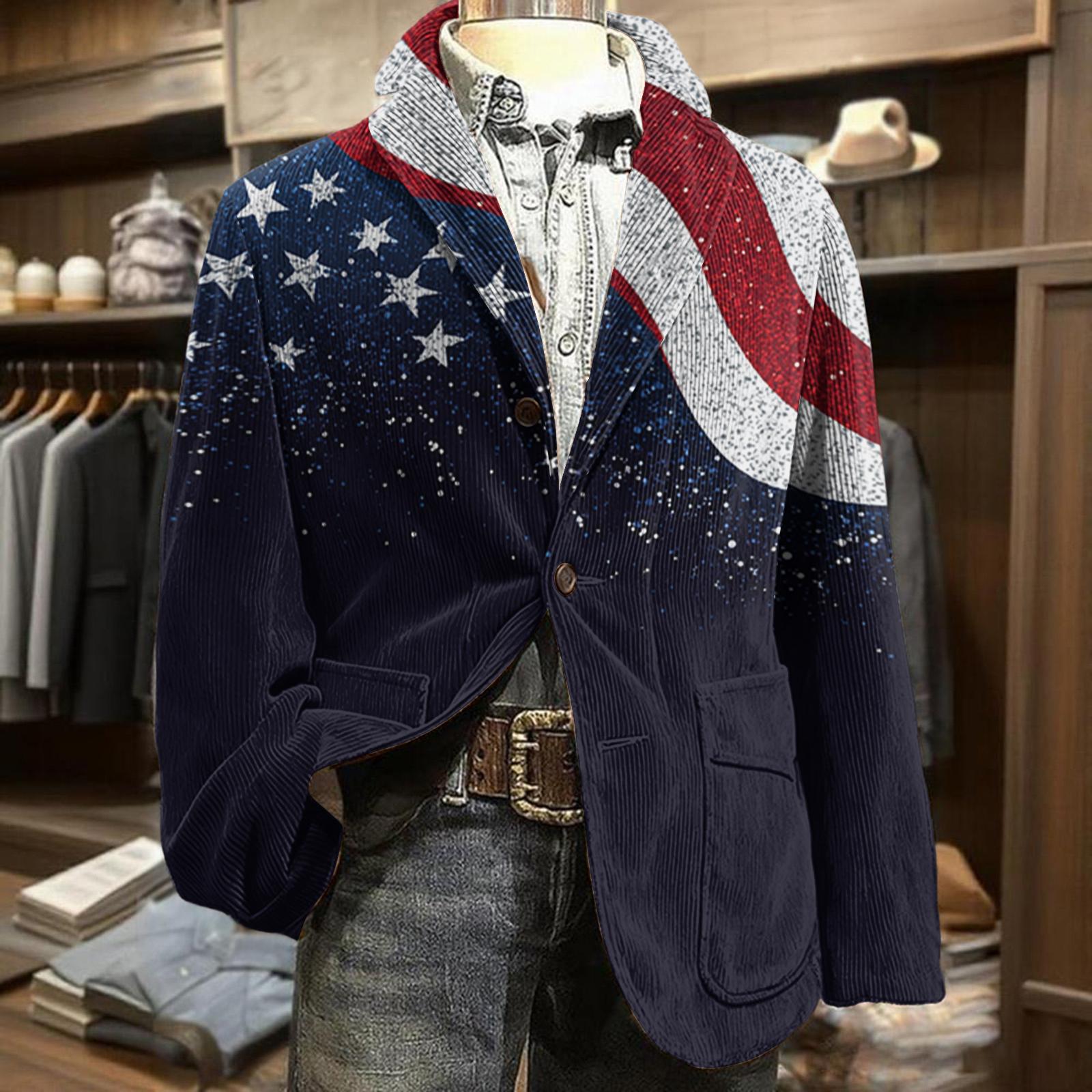 Men’s Corduroy Blazer with Abstract Independence Day Inspired Print Business Casual Fit Two Button Closure Notched Lapel Design XXXL червоний
Men’s Corduroy Blazer with Abstract Independence Day Inspired Print Business Casual Fit Two Button Closure Notched Lapel Design XXXL червоний