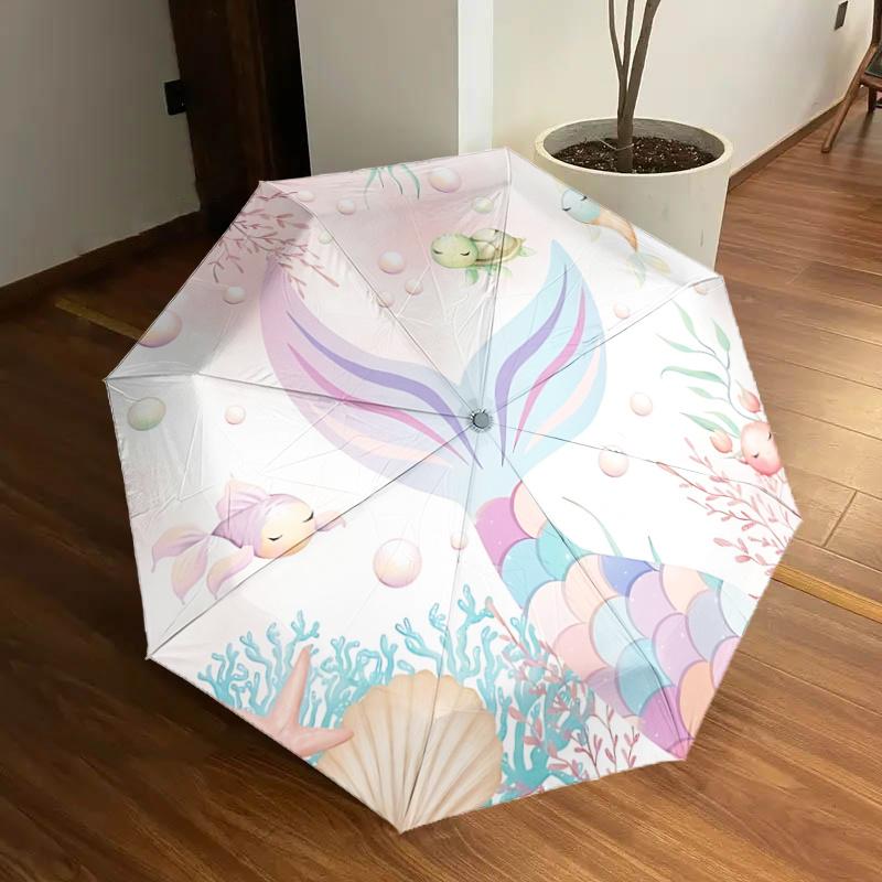 Mermaid Tail Design Automatic Opening/Closing Umbrella with Foldable Design,,Travelers,Daily Use,Gift Suitable for All Occasions1121116a
Mermaid Tail Design Automatic Opening/Closing Umbrella with Foldable Design,,Travelers,Daily Use,Gift Suitable for All Occasions1121116a