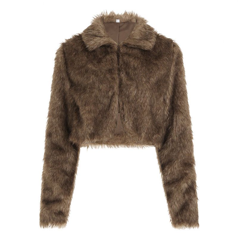 European and American Cross-Border 2025 Autumn and Winter Hot Girl Retro Short Brown Fur Top and Skirt Set with Fox Fur for Women Brown Top S
European and American Cross-Border 2025 Autumn and Winter Hot Girl Retro Short Brown Fur Top and Skirt Set with Fox Fur for Women Brown Top S
