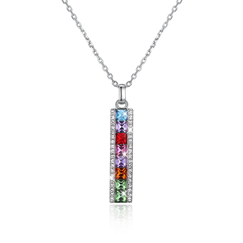 Модное колье в полоску из стерлингового серебра S925 
Модное колье в полоску из стерлингового серебра S925