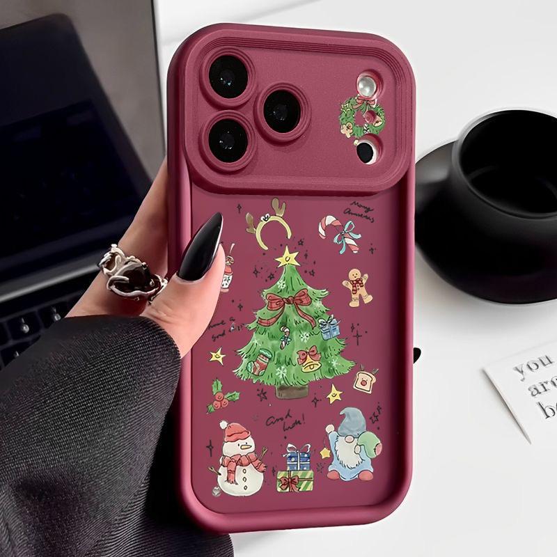 Christmas Tree TPU Phone Case For iPhone Air 16e 17 16 15 14 Pro Max 13 12 Pro 15 16 Plus Candy Color Silicone Soft Cover Fundas iPhone 12 Pro Max вино красного
Christmas Tree TPU Phone Case For iPhone Air 16e 17 16 15 14 Pro Max 13 12 Pro 15 16 Plus Candy Color Silicone Soft Cover Fundas iPhone 12 Pro Max вино красного