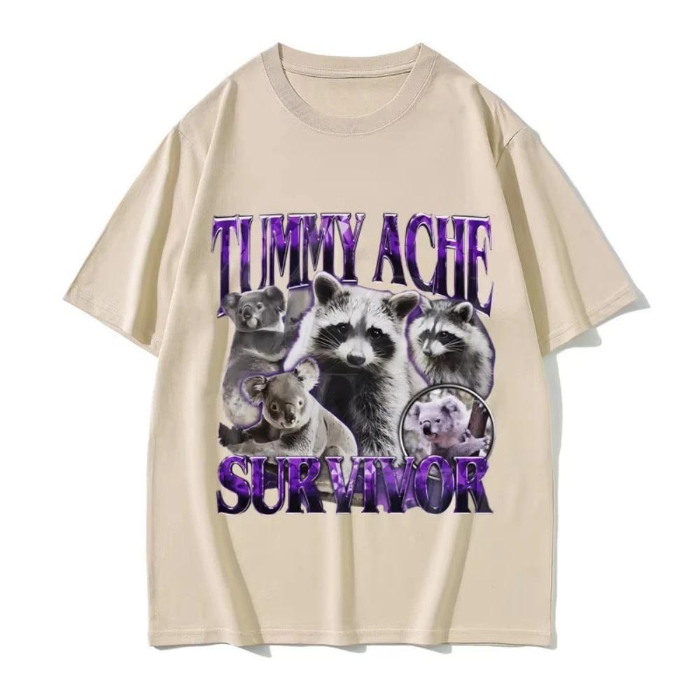 Tummy Ache Survivor Vintage Raccoon Funny Meme Tshirts Women Casual Oversized Streetwear Women Vintage Short Sleeve graphic Y2K 4XL
Tummy Ache Survivor Vintage Raccoon Funny Meme Tshirts Women Casual Oversized Streetwear Women Vintage Short Sleeve graphic Y2K 4XL