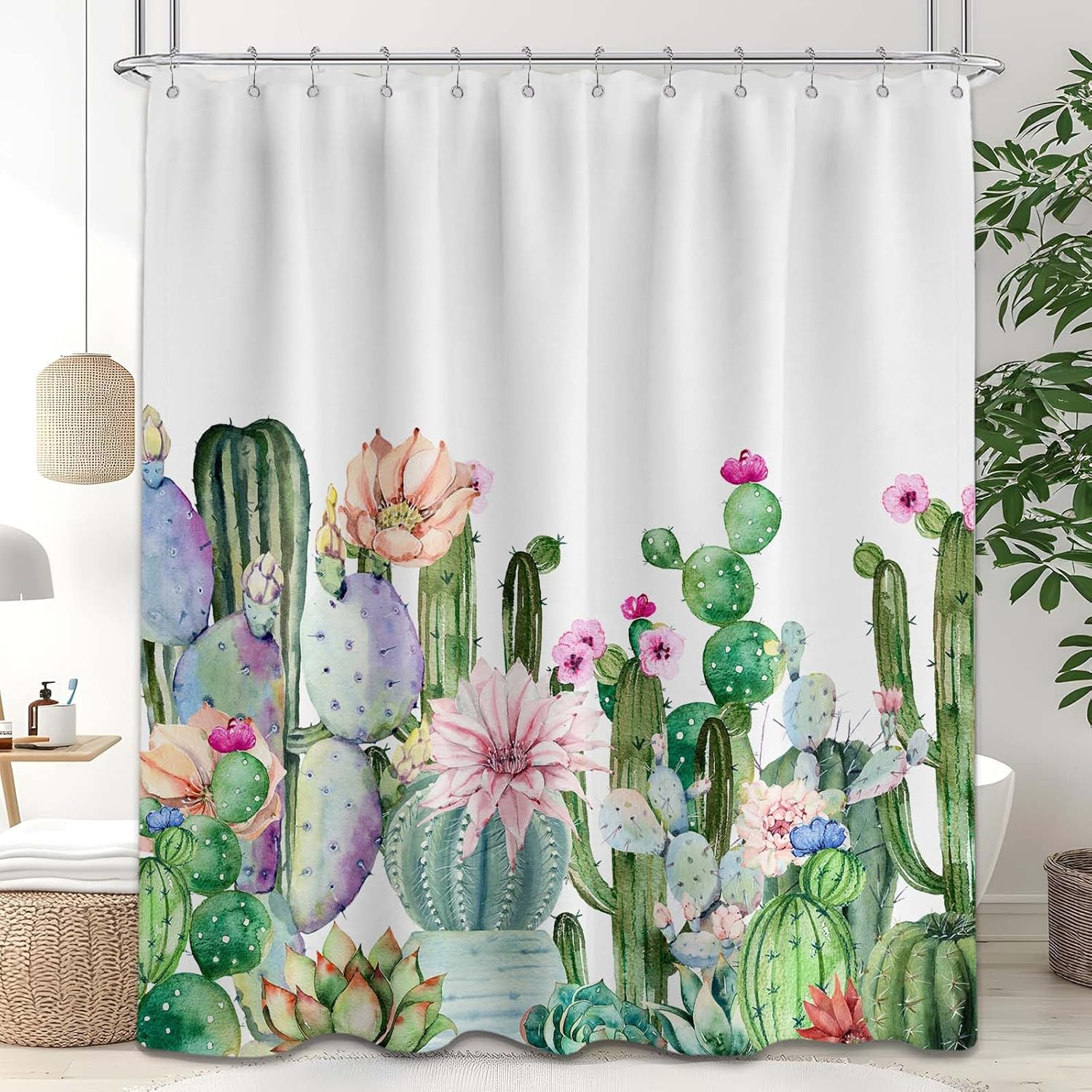 Cactus Printed Shower Curtain Desert Botanical Succulent Western For Bathroom Decor W60H190(CM)-1 Pcs
Cactus Printed Shower Curtain Desert Botanical Succulent Western For Bathroom Decor W60H190(CM)-1 Pcs
