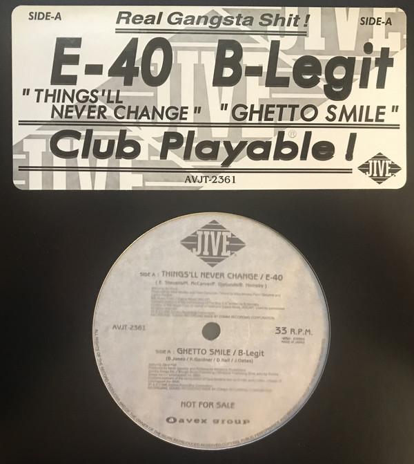 12inch Record E-40 / B-LEGIT - Things ll Never Change / Ghetto Smi AVJT2361 Jive 1996 Japan Rap & Hip-Hop/R&B Used
12inch Record E-40 / B-LEGIT - Things ll Never Change / Ghetto Smi AVJT2361 Jive 1996 Japan Rap & Hip-Hop/R&B Used
