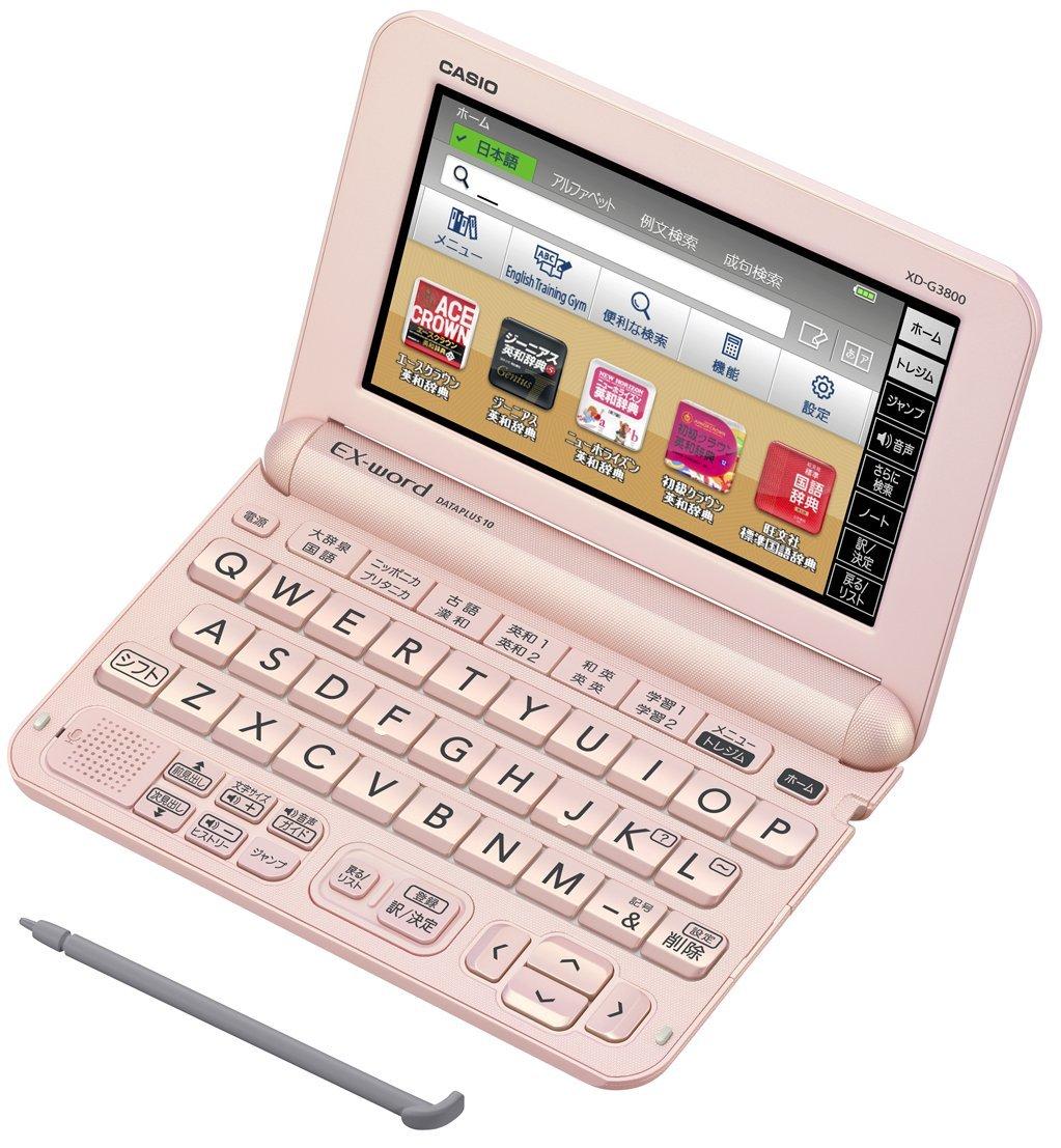 Casio Electronic Dictionary Exword Junior High School Model Light Pink Content 140 XD-G3800PK
Casio Electronic Dictionary Exword Junior High School Model Light Pink Content 140 XD-G3800PK