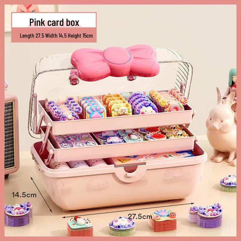 Three-Layer Large Capacity Children s Jewelry, Hair Accessories, and Stationery Box with Bow Knot Design – New Style for Girls 27.5*14.5*15
Three-Layer Large Capacity Children s Jewelry, Hair Accessories, and Stationery Box with Bow Knot Design – New Style for Girls 27.5*14.5*15