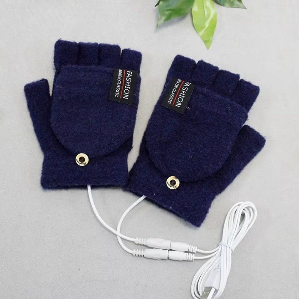Flip Cover Electric Heating Gloves USB Full&Half Finger Mitten Unisex Winter Heated Gloves Outdoor темно-синього кольору
Flip Cover Electric Heating Gloves USB Full&Half Finger Mitten Unisex Winter Heated Gloves Outdoor темно-синього кольору