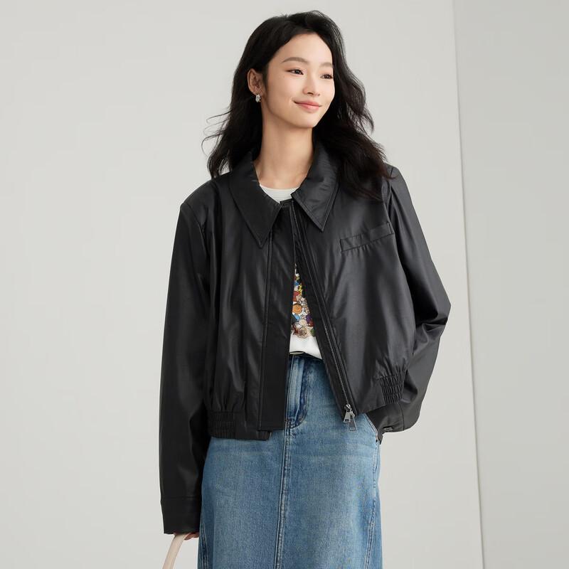 Elva Island Women s Faux Leather Short Jacket L
Elva Island Women s Faux Leather Short Jacket L