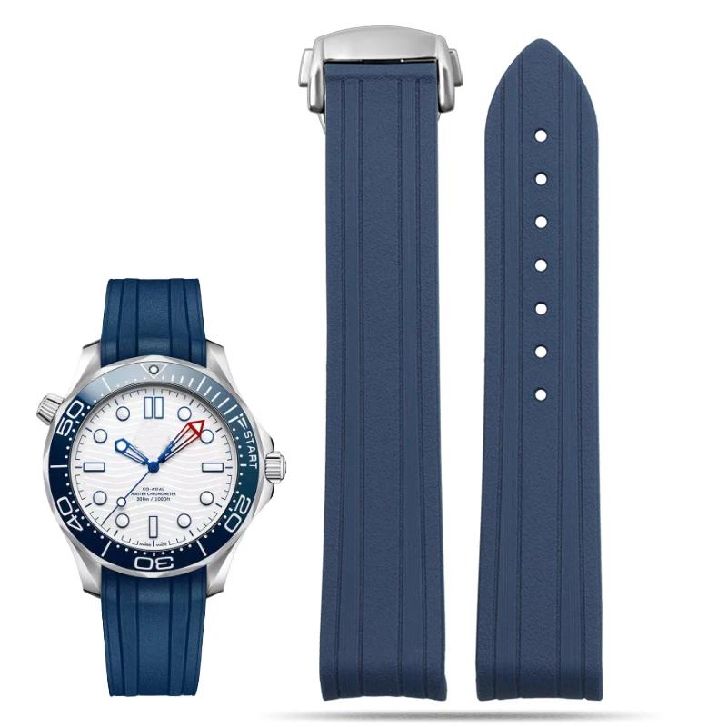 Для Omega Seamaster 300 силіконовий каучуковий ремінець для годинника з вигнутим кінцем, браслет для дайвінгу 20 мм, чорний синій зі складаною застібкою 20x18mm
Для Omega Seamaster 300 силіконовий каучуковий ремінець для годинника з вигнутим кінцем, браслет для дайвінгу 20 мм, чорний синій зі складаною застібкою 20x18mm