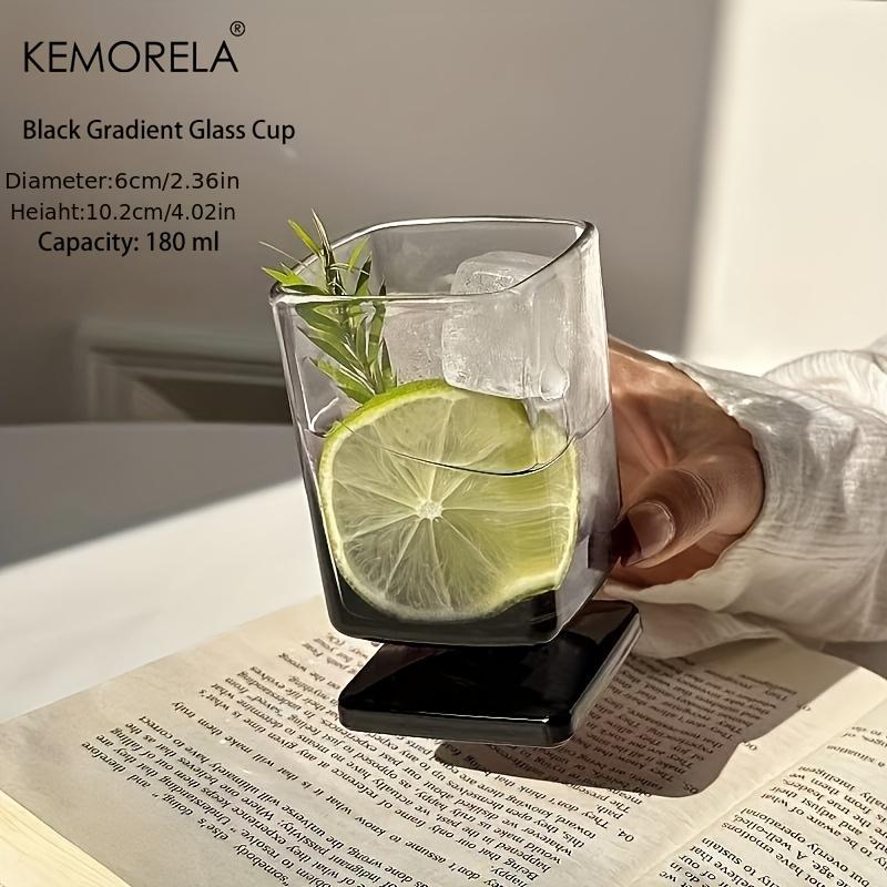 1/2PCS Square Glass Tumbler Featuring Black Gradient Drinkware for Cocktails, Juice And Whiskey Ideal for Homes Bars And Offices 180ML
1/2PCS Square Glass Tumbler Featuring Black Gradient Drinkware for Cocktails, Juice And Whiskey Ideal for Homes Bars And Offices 180ML