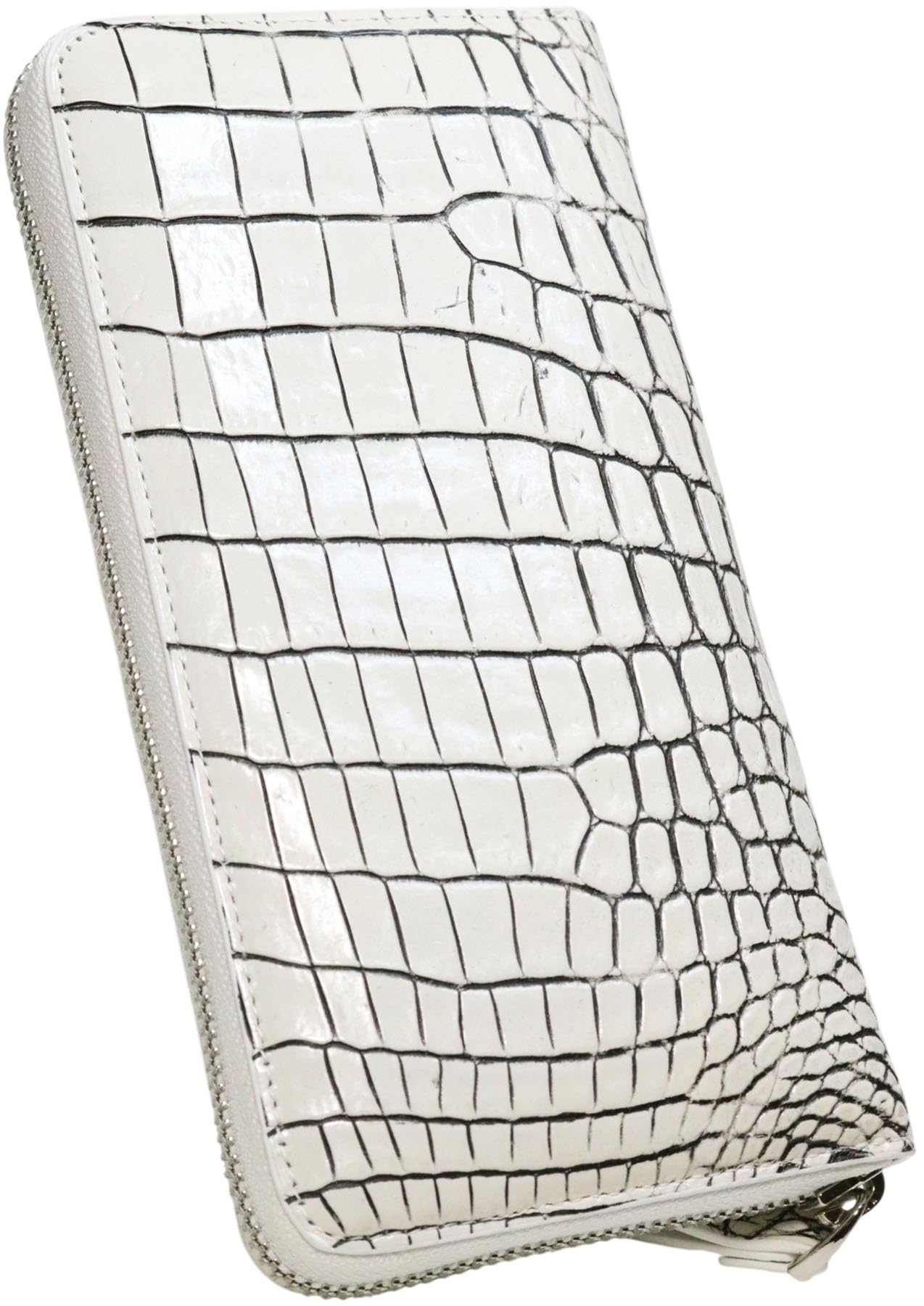 Bercute Beige Vanilla 2 Crocodile Long Wallet for Men and Women, Authentic, Dyed with White Leather, Alligator Skin, Round Zipper closure, Slim
Bercute Beige Vanilla 2 Crocodile Long Wallet for Men and Women, Authentic, Dyed with White Leather, Alligator Skin, Round Zipper closure, Slim