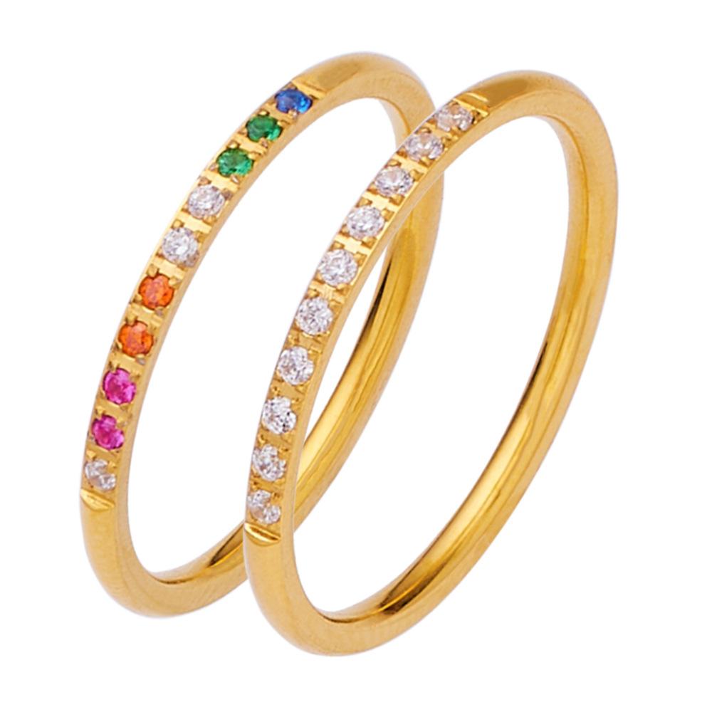 Hot-selling Thin-ring Colored Zirconium White Zirconium Simple Rings Fashionable Stacked Diamond Rings No. 9
Hot-selling Thin-ring Colored Zirconium White Zirconium Simple Rings Fashionable Stacked Diamond Rings No. 9