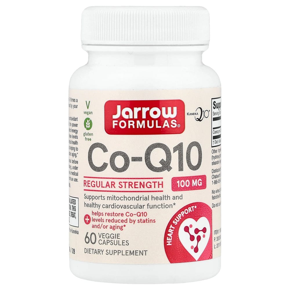 Jarrow Formulas Co-Q10 100mg Veggie Capsules, 60 Count 60 pcs - 1 ea
Jarrow Formulas Co-Q10 100mg Veggie Capsules, 60 Count 60 pcs - 1 ea