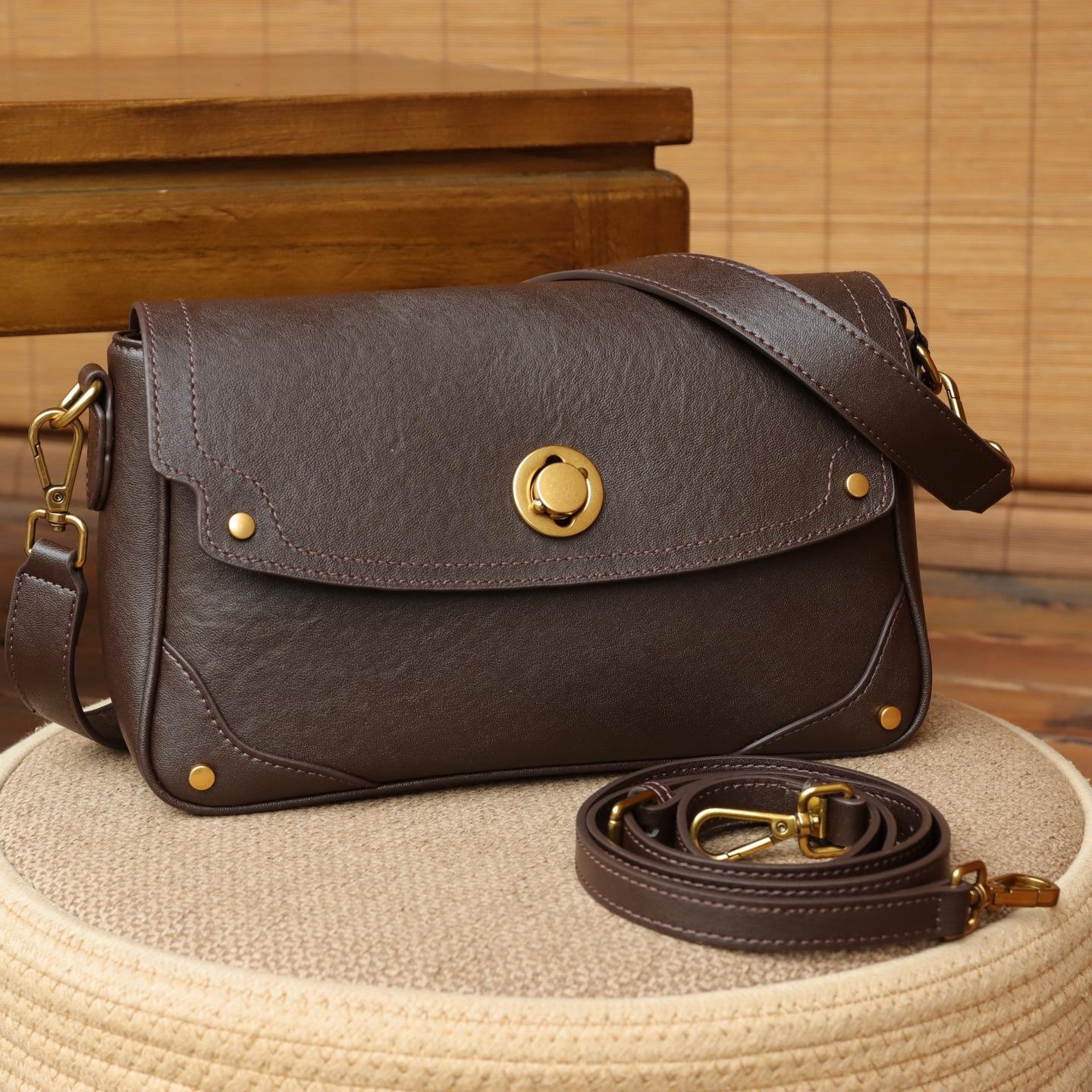 First Layer Cowhide Bag Women S Spring Shoulder Messenger Bag Large Capacity Simple Fashion Messenger Women S Bag коричневый
First Layer Cowhide Bag Women S Spring Shoulder Messenger Bag Large Capacity Simple Fashion Messenger Women S Bag коричневый